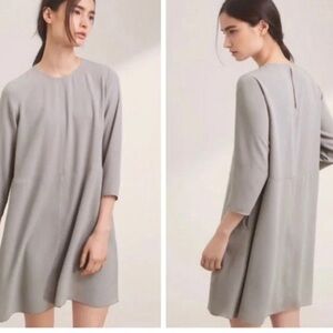 Aritzia Wilfred Myosotis Shift Dress - Burgundy- XSmall